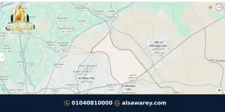 أرض - تم التخصيص 209 م² — مدينة العبور الجديدة، الحي التاسع، مجاورة 2 — من المدينة — خريطة الموقع — 7
