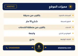 أرض - تم التخصيص 400 م² — مدينة العبور الجديدة، الحي الثامن، مجاورة 7 — صورة العرض — 5