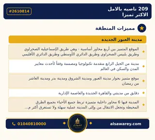 أرض - تم التخصيص 209 م² — مدينة العبور الجديدة، الحي الثاني والثلاثون، مجاورة 3 — صورة العرض — 3